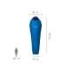 4. MILLET Baikal 750 Long Sleeping Bag Blue