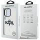 8. Karl Lagerfeld IML Karl Sketch Logo MagSafe Case for iPhone 16 Pro Max - Clear