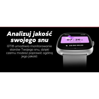 14. GRAVITY GT18-7 Women's Smartwatch Beige Silicone Strap + Black Strap