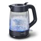 TEFAL Kettle | KO2G08E0 | 2000 W | Electric | 1.7 L | Heat-resistant glass | 360° rotational base | Black/Transparent