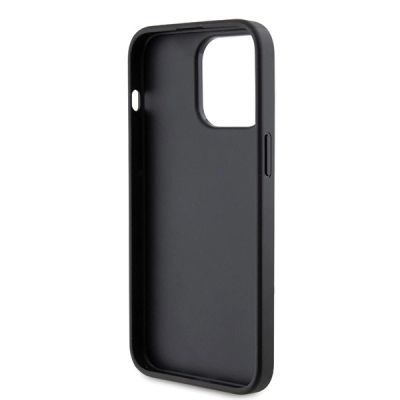 7. Karl Lagerfeld KLHCP15XSAPKCNPK iPhone 15 Pro Max 6.7" black/black hardcase Saffiano Cardslot KC Metal Pin