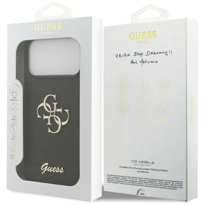 8. Guess Fixed Glitter Big 4G case for iPhone 17 Pro Max - black