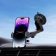 9. Baseus UltraControl Pro Clamp-on Car Holder with Suction Cup/Hook for Air Vent - Black