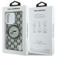 8. Karl Lagerfeld IML Monogram Karl & Choupette Head MagSafe iPhone 16 Pro Case - Black