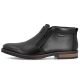 3. Men's leather ankle boots with zipper, black Rieker 14656-00