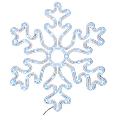 2. DECORATIVE HANGING SNOWFLAKE 31.5 x 36 CM 60LED RGB TIMER USB