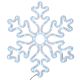 2. DECORATIVE HANGING SNOWFLAKE 31.5 x 36 CM 60LED RGB TIMER USB