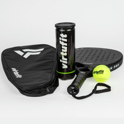 7. VIRTUFIT PADEL RACKET BAG - BLACK AND WHITE