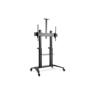 5. Single mobile stand with shelf and camera holder 1xLCD max. 120" max. 140kg