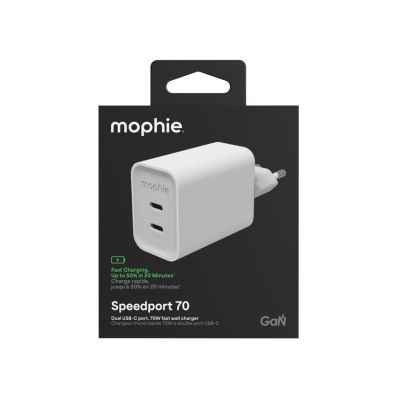 7. mophie Speedport 70 Universal White AC Fast Charging Internal
