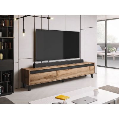 3. NORD TV cabinet 185cm Wotan oak/anthracite