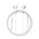 2. Joyroom JR-EW01 in-ear wired mini jack headphones with remote control - white