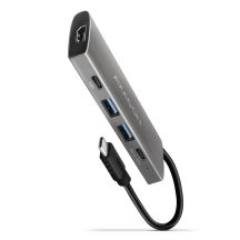 AXAGON HMC-5G21 USB-HUB 2x USB-A + 2x USB-C + HDMI 4K/30Hz, USB-C 3.1 - 13cm