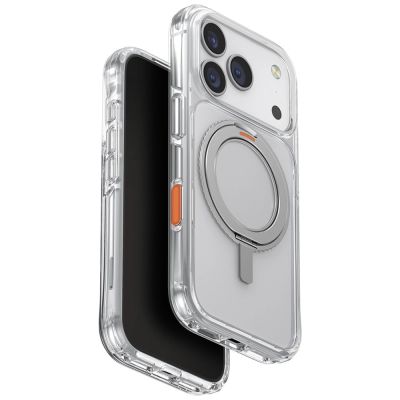 Uniq Swivix 360 Rotating Kickstand Case for iPhone 17 Pro - Transparent