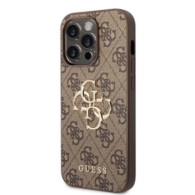 2. Guess GUHCP15L4GMGBR iPhone 15 Pro 6.1" brown/brown hardcase 4G Big Metal Logo
