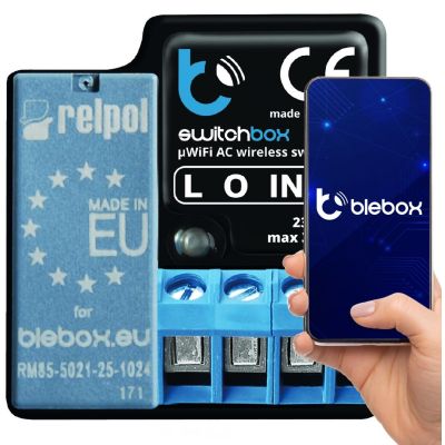 2. BLEBOX switchbox v3 - 230V SWITCH WITH ENERGY CONSUMPTION MEASUREMENT