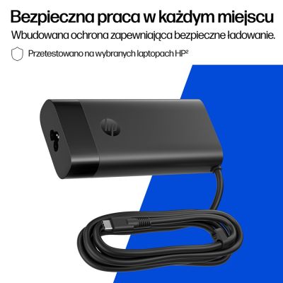 17. HP 140W Laptop Charger USB-C AC Adapter Black B7NM4AA