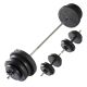 2. VIRTUFIT ADJUSTABLE BARBELL SET - DUMBBELL SET - 60.5 KG - BLACK