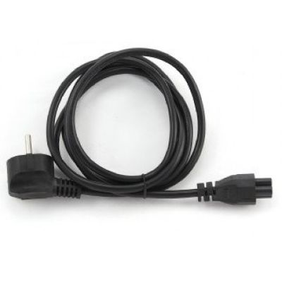 2. GEMBIRD POWER CABLE FOR NOTEBOOK CLOVERLEAF CEE 7/7 -> C5 (3 PIN) VDE 3M, BLACK