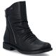 7. Rieker 74853-00 Waterproof Black Leather Ankle Boots for Women