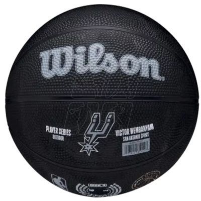 4. Wilson NBA Player Icon Victor Wembanyama Mini Ball WZ3017701XB