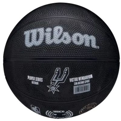 4. Wilson NBA Player Icon Victor Wembanyama Mini Ball WZ3017701XB
