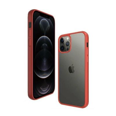 3. PanzerGlass ClearCase case for iPhone 12 Pro Max - transparent and red