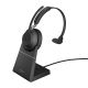 5. Jabra Evolve2 65 UC Mono Wireless On-Ear Headphones USB-A + Stand