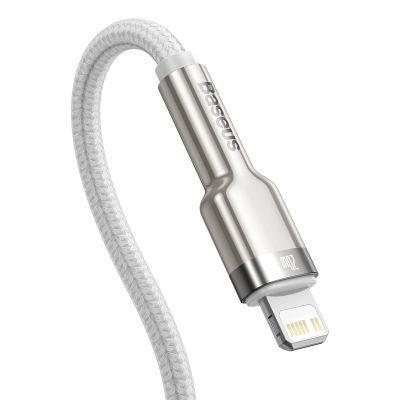 3. Baseus Cafule Series Metal Data USB-C / Lightning 20W PD cable 2 m - white