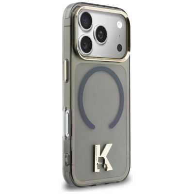 4. Karl Lagerfeld IML K Head Logo MagSafe Case for iPhone 17 Pro - Black