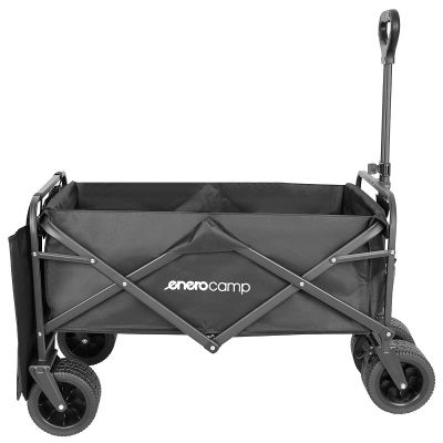 17. DELUXE FOLDABLE TRAVEL AND BEACH STROLLER 90x57x73-96CM WITH HANDLE BLACK