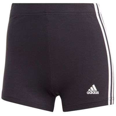 8. adidas Essentials 3-Stripes Single Jersey Booty Shorts W IC0757
