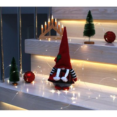 8. DECORATIVE gnome 30cm with rowan GIRL