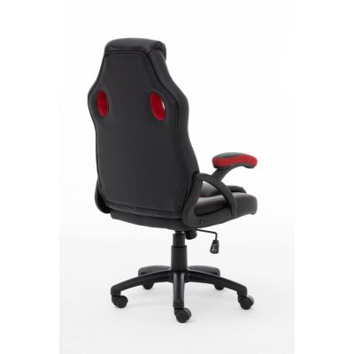 4. Raptor Gaming 437764 Gaming Chair Gaming Chair Upholstered Seat Black, Red