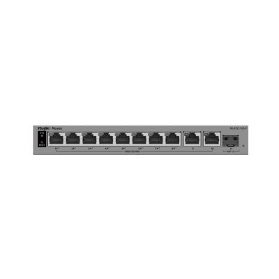 REYEE POE SWITCH RG-ES211GS-P, 8 PORTS + 2 UPLINKS + 1 SFP