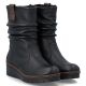 4. Women's insulated wedge ankle boots black Rieker X9155-00