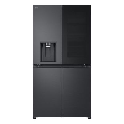 14. LG GMG960EVJE Multi Door Side-By-Side Refrigerator 179cm Essence Black Steel Matte Black Total NoFrost Water Feeder