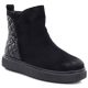 Women's insulated black ankle boots Potocki Z25-JE19365
