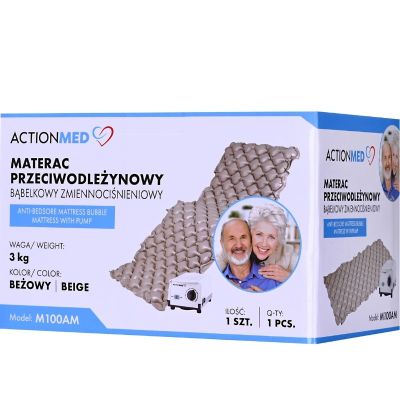 17. Anti-decubitus bubble mattress with alternating pressure