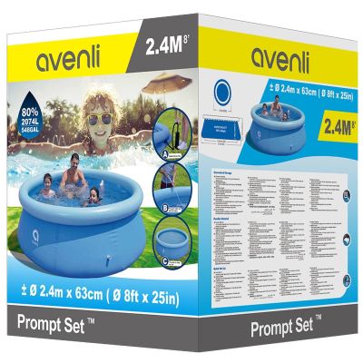 11. EXPANDING POOL WITH INFLATABLE COLLAR 240X63CM 17792