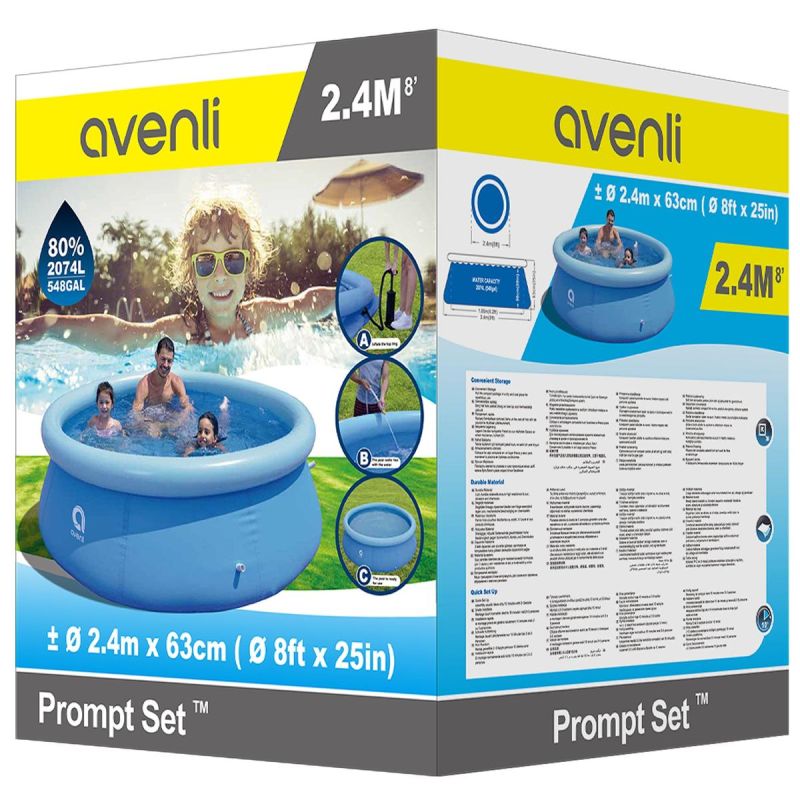 11. EXPANDING POOL WITH INFLATABLE COLLAR 240X63CM 17792