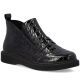 7. Women's patent leather ankle boots crocodile black Rieker 71150-00
