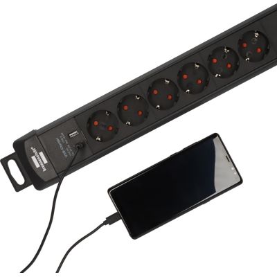 5. Brennenstuhl 1951160608 3 m power strip 6 x network sockets Indoor Black