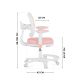 9. Junior 3.6 Pink Swivel Chair