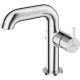 Washbasin tap with rectangular spout