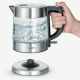 6. SEVERIN ELECTRIC KETTLE, GLASS AND STEEL, CAPACITY 1 L, CONCEALED HEATER, ANTI-SCALE FILTER, INDICATOR LIGHT, POWER 2200 W WK3468