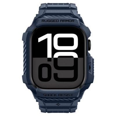 2. Spigen Rugged Armor Pro Strap for Apple Watch 42mm - Navy Blue