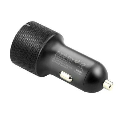 2. EVERACTIVE CAR CHARGER 1X USB QC3.0, 1X USB-C PD 75W BLACK CC-50Q