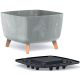 6. GRACIA SQUARE CONCRETE EFFECT FLOWER POT 24x24CM