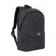 23. RIVACASE Anvik 15.6" laptop backpack, 15L, black, made of waterproof material, pockets for a 10.5" tablet, smartphone, documents, accessories, bottle